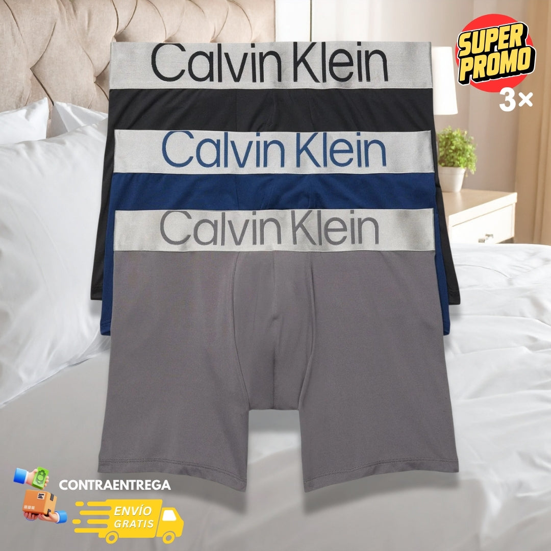 Pack De 3 Boxer Largo PREMIUM Calvin Klein - PROMOCIÓN